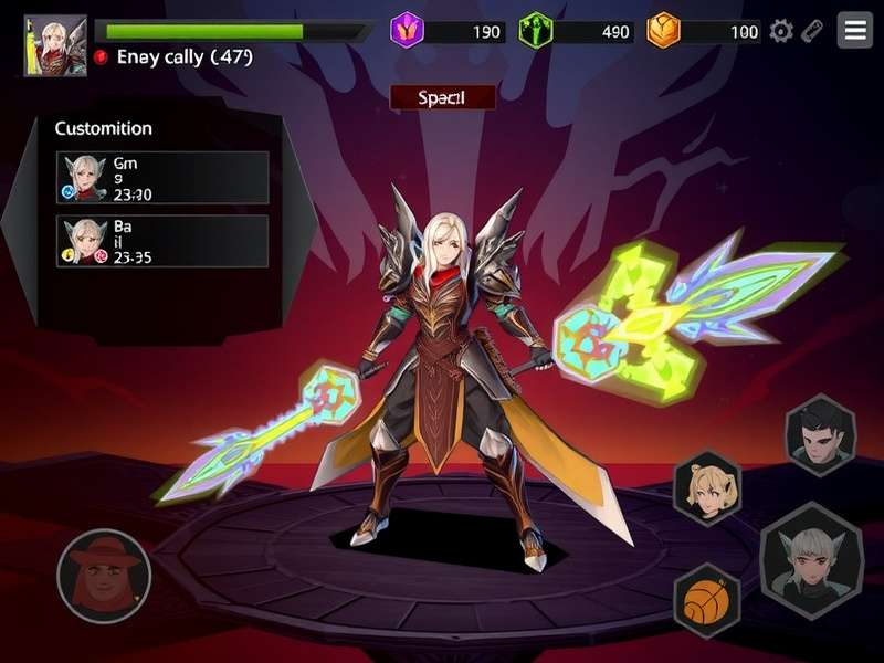 Fury Blade Paladin Character Customization